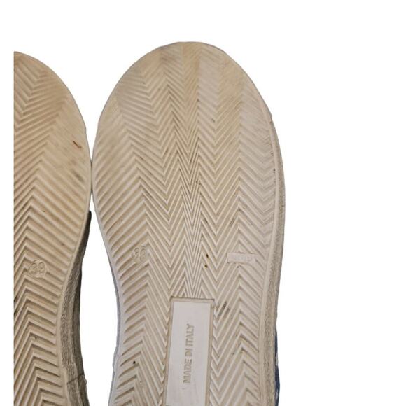 EUC THE SHOE BOX DENIM WHITE SPLATTER SNEAKERS SIZE 39 - Picture 6 of 6